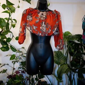 Audrey 3+1 Floral Maxi Cottagecore Crop, Size S